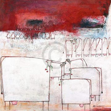 Kunstdruk Marianne Kindt - Lunch 70x70cm, Verzenden, Nieuw
