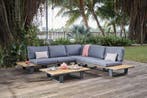 Hoek Loungeset - Lota - Antraciet - The Outsider, Tuin en Terras, Tuinsets en Loungesets, Verzenden, Nieuw