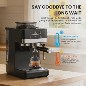 Volautomatische Espressomachine met Geïntegreerde Bonenmaler, Verzenden, Nieuw