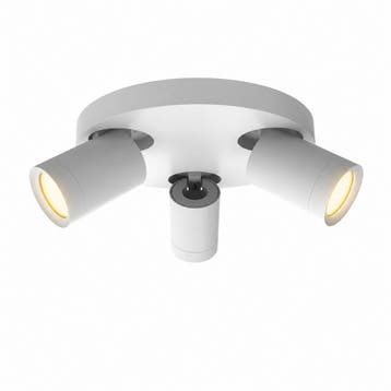 Luxar Lexi Plafondarmatuur Rond 3xGU10 Mat Wit, Verzenden, Nieuw, Overige fittingen
