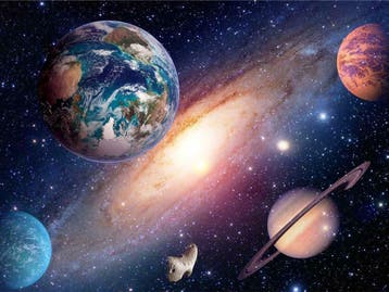 Universe Vlies behang, Ruimtevaart behang, Planeten behang, Verzenden