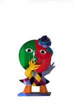 Juan García Ripollés (1932) - sculptuur, Chica de la rosa -