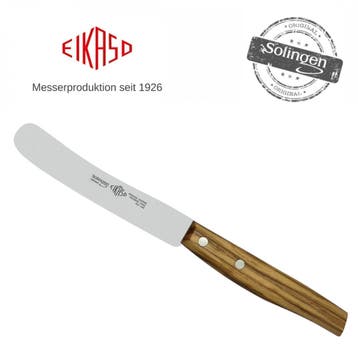 Eikaso Solingen Ontbijtmes met Olijfhouten Heft – 11 cm L., Ophalen of Verzenden, Nieuw, Hout