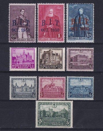 België 1930 - reeksen BIT en Kastelen - POSTFRIS - OBP/COB, Gestempeld