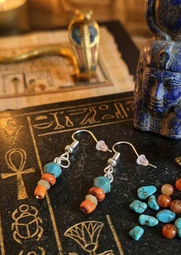 Oud-Egyptisch Zilver Oorbellen - Oorbellen uit het oude, Sieraden, Tassen en Uiterlijk, Antieke sieraden