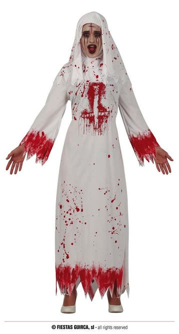 Bloederige Nonnen kostuum Halloween, Ophalen of Verzenden, Nieuw