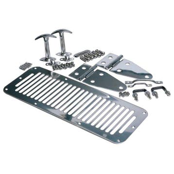 Rampage 1978-1983 Jeep CJ5 Hood Set - Stainless, Auto-onderdelen, Ophalen of Verzenden, Nieuw