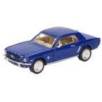 Modelauto Ford Mustang 1964 blauw 13 cm - Modelauto, Verzenden, Nieuw