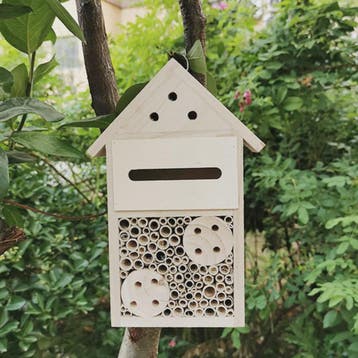 Houten Bijen- en Insectenhotel voor Tuin en Buiten - Natuurl
