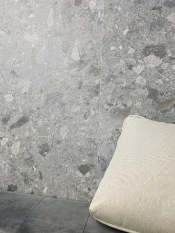 Vloertegel/Wandtegel Imola Stone Grey Terrazzo Grijs 30x60, 60 cm of meer, Keramiek, Nieuw, Ophalen of Verzenden