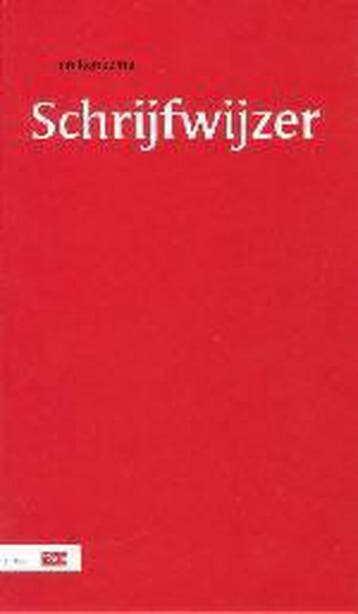 SCHRIJFWIJZER, 4E GEHEEL HERZIENE EDITIE - Jan Renkema, Boeken, Verzenden, Gelezen, Jan Renkema
