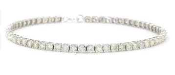 Zonder minimumprijs - Armband - 14 karaat Witgoud - 4.64ct., Nieuw