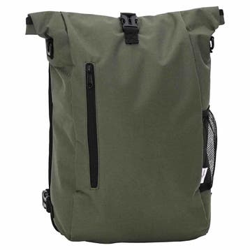 vidaXL Fietstas Olijfgroen 31 x 13 x 58 cm Polyester, Verzenden, Nieuw