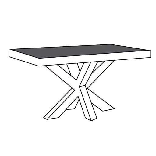 Eettafel-MM Alphen Oud Teakhout - eettafel, Huis en Inrichting, Tafels | Eettafels, Nieuw, Overige materialen, Overige vormen
