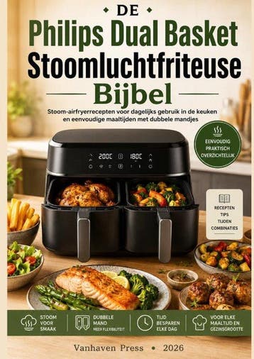9789403897042 Philips Dual Basket Stoomluchtfriteuse Bijbel, Boeken, Verzenden, Nieuw, Vanhaven Press
