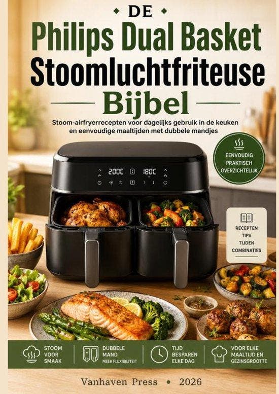 9789403897042 Philips Dual Basket Stoomluchtfriteuse Bijbel, Boeken, Kookboeken, Nieuw, Verzenden