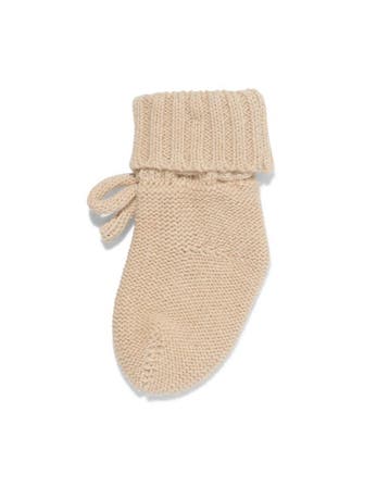 HEMA Babysokken gebreid wol beige, Verzenden, Nieuw