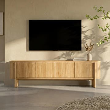 *WOONWINKEL* Eiken Tv-meubel Scandinavisch 200 Cm, Verzenden, Nieuw