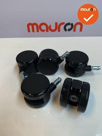 Set (van 5 stuks) Grahl Xenium bureaustoel wielen - hard..., Werkplek, Ophalen of Verzenden, Gebruikt, Overige typen