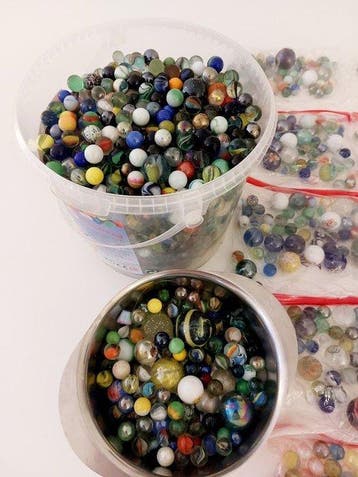 Knikkers - Knikkers Groot lot glazen knikkers - 15 kg -