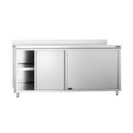 GGM Gastro | Gesloten RVS werktafel PREMIUM - 1800x800mm - |, Verzenden, Nieuw in verpakking, Meubilair