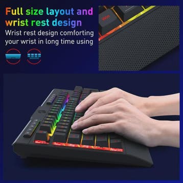 Redragon K525 PRO RGB Gaming Toetsenbord - Draadloos, Mechan, Computers en Software, Verzenden, Nieuw