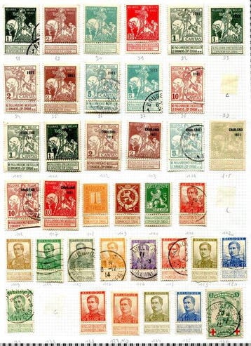 Belgium 1900/1950 - Verzameling semi-klassiek met betere, Gestempeld