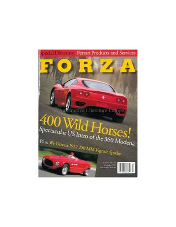 1999 FERRARI FORZA MAGAZINE 20 ENGELS, Nieuw, Ferrari, Author
