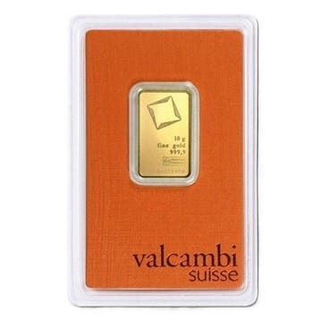 10 gram - Goud .999 - Valcambi - Verzegeld en met