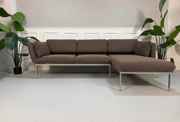 Brühl Roro Sofa Stof Grijs Set Slaapbank Hoekbank, Huis en Inrichting, Banken | Bankstellen, Driepersoons, Ophalen of Verzenden