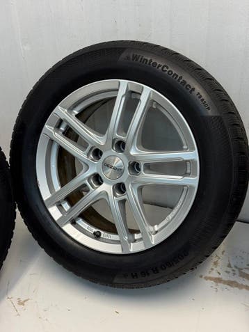 Dezent 205/60R16 inch sportvelgen set met winterbanden 5x112, Gebruikt, 16 inch, Banden en Velgen, Personenwagen