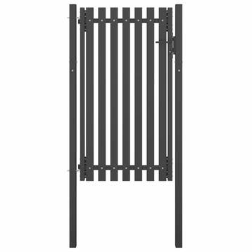 vidaXL Poort 1x2,25 m staal antraciet, Verzenden, Nieuw