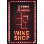 Wandbord -  Wine Shop Open, Ophalen of Verzenden, Nieuw