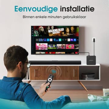 Tibagoods Mediaplayer - Android TV Box 4K HDR - Geschikt, Ophalen of Verzenden, Zo goed als nieuw