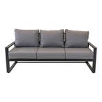 Tormenta 3 zits-loungebank - zwart, Huis en Inrichting, Stoelen, Ophalen of Verzenden, Nieuw