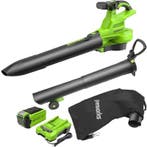 Greenworks 40 Volt Accu Bladblazer Type GD40BVK4, Tuin en Terras, Bladblazers, Nieuw, Handgedragen, Greenworks