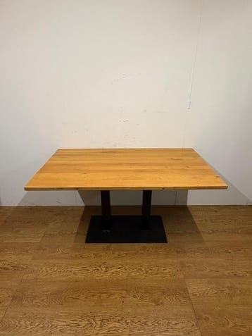 Gebruikte Horecatafel (145x80cm)- T1695 Vintage/Café, Ophalen, Nieuw