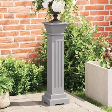 vidaXL Plantenstandaard klassieke zuil vierkant 17x17x66 cm, Verzenden, Nieuw