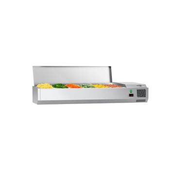 GGM Gastro | Opzetkoelvitrine ECO - 1400x335mm - 6x GN 1/4 |, Verzenden
