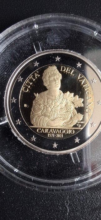 Vaticaan. 2 Euro 2021 Caravaggio Proof (Zonder