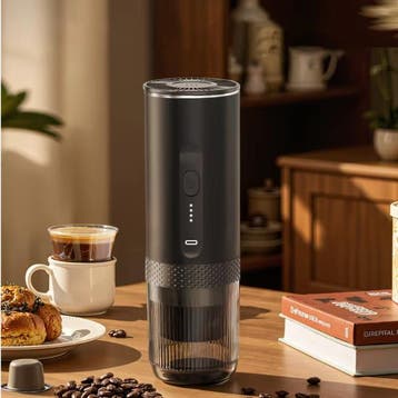 Draadloze 2-in-1 Draagbare Espresso Machine Capsuleen Poeder, Witgoed en Apparatuur, Koffiezetapparaten, Verzenden, Nieuw