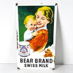 Emaille plaat - Bear Brand - Zwitserse melk - Emaille