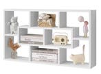 Wandrek met 8 Vakken – Hangende Wandplank Wit 85x48x16 cm, Verzenden, Nieuw