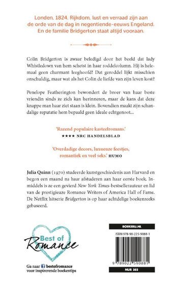 Een nobel streven / Bridgerton / 4 9789022590881 Julia Quinn, Boeken, Verzenden, Zo goed als nieuw, Julia Quinn
