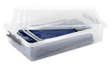 Sunware Q-line Opbergbox 60 liter Transparant 80x50xH18cm, Ophalen of Verzenden, Nieuw