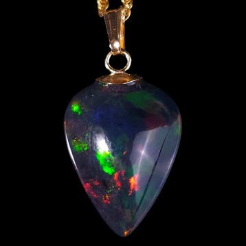 Geen reserve – 7,2 ct gerookte Ethiopische opaal hanger met