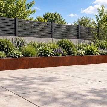 vidaXL Keerwand 6 st 80 x 12 x 30 cm weervast staal, Verzenden, Nieuw