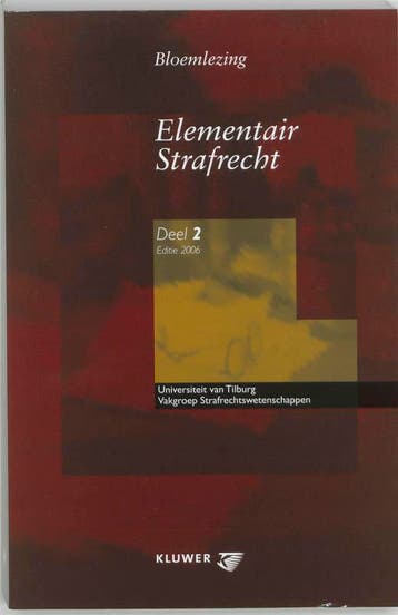 Bloemlezing elementair strafrecht / 2 2006 / Geschriften van, Verzenden, Gelezen