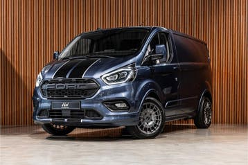 Ford Transit Custom 290 2.0 TDCI Sport | Marge | BTW & BPM V, Automaat, Gebruikt, Zwart, Blauw
