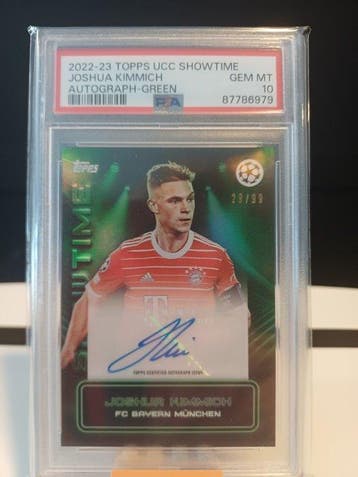 2022/23 Topps Topps UCC Showtime Joshua Kimmich Gesigneerde, Nieuw